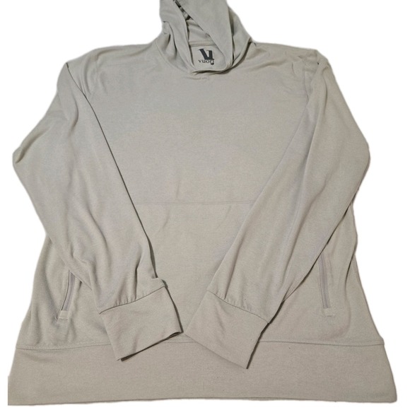 Vuori Other - Vuori Ponto Performance Pullover Hoodie Kangaroo Pockets Gray Size Large